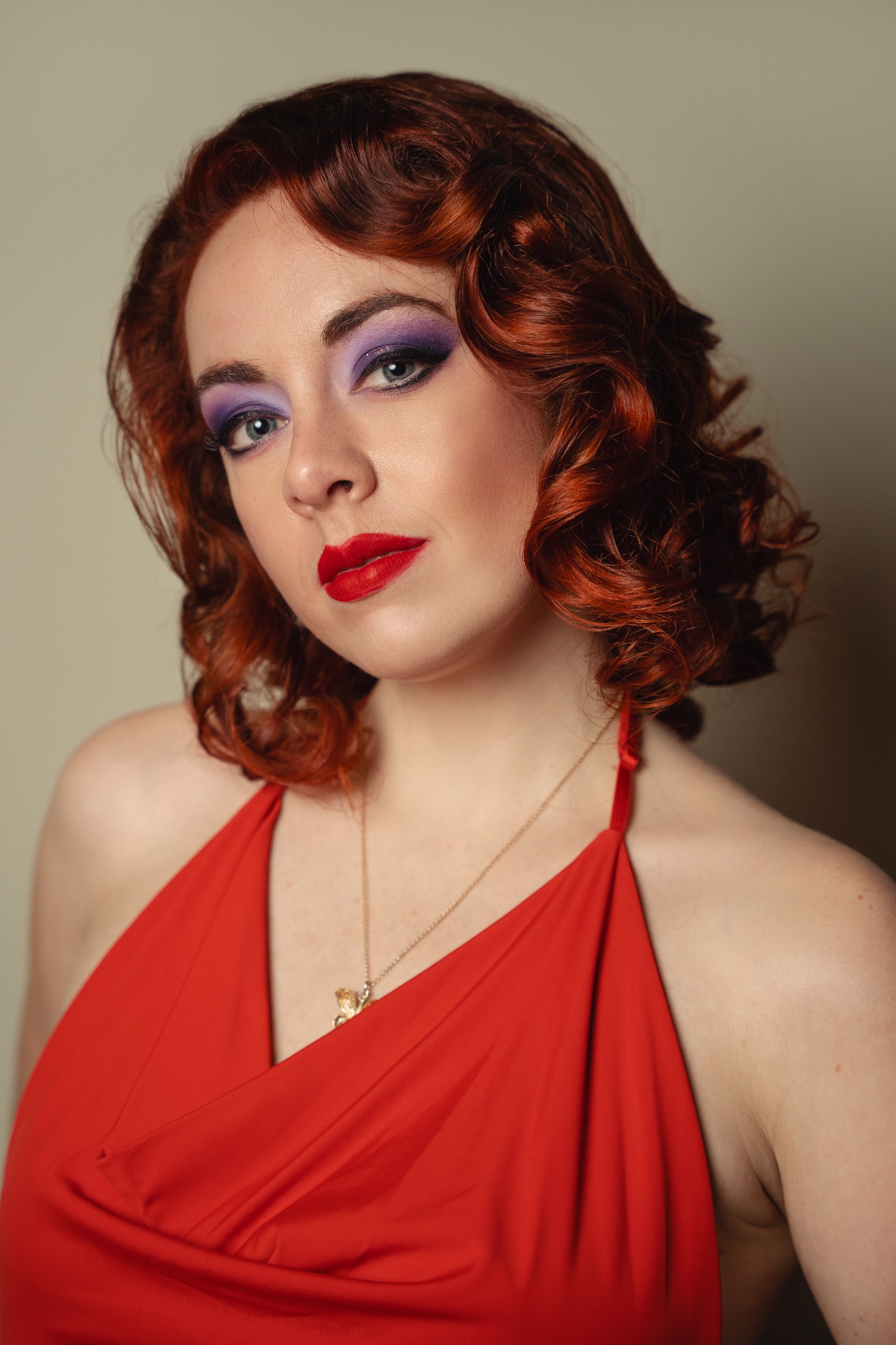 Coiffure rousse sculptée de la collection LBC
